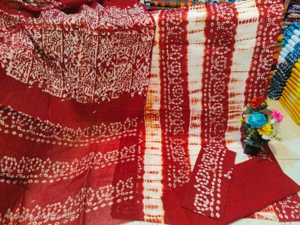 শেড ডিজাইন বাটিক ড্রেস