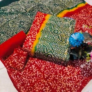 পিউর সুতি মোম বাটিক সেলোয়ার কামিজ