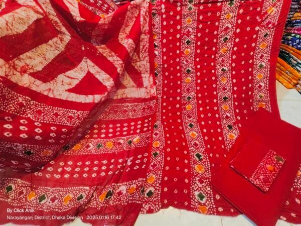 মোম চুনরি ডিজাইন ড্রেস